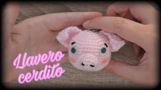 ðŸ· Llavero cerdito ðŸ·  Crochet o ganchillo [upl. by Nylirej120]