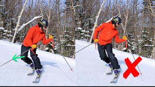 How to CARVE Telemark Turns  Using Your INSIDE Knee  TIP 3 [upl. by Aram]