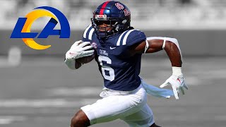 Zach Evans Highlights 🔥  Welcome to the Los Angeles Rams [upl. by Autum]