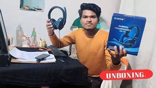 Matlek Gaming Headphones With Mic Unboxing Medipanch [upl. by Enyamert]