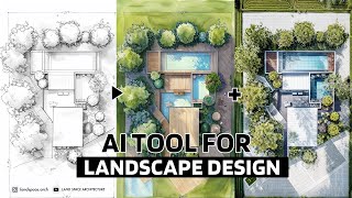 AI Tool for Landscape Design  Sketch to Rendering  Rendering Style Fusion [upl. by Lovering567]