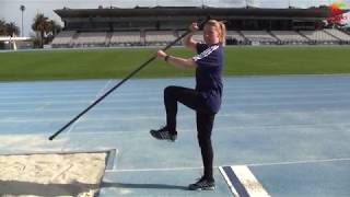 Pole Vault for Absolute Beginners with Bridgid Junot  Holding the Pole and Simple Drills [upl. by Mhoj50]