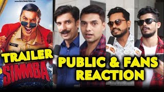 SIMMBA TRAILER  PUBLIC And FANS REACTION  Ranveer Singh Sara Ali Khan  Rohit Shetty [upl. by Lusa43]