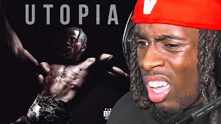 Kai Cenat Reacts To Travis Scott  UTOPIA [upl. by Aldwin]