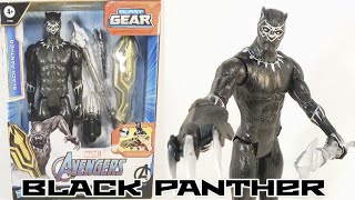 Marvel Titan Hero Series Avengers Blast Gear Black Panther 12 inch Action Figure Review [upl. by True]