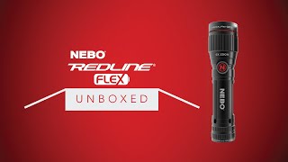 NEBO Unboxed Redline FLEX  450 Lumen Rechargeable LED Flashlight with Flex Fuel [upl. by Katharine]