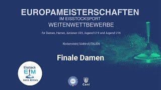 EM Eisstockschießen Weitenwettbewerb Damen am Ritten Südtirol 2021 [upl. by Dore]