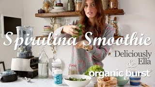 Organic Burst Spirulina Smoothie with Deliciously Ella [upl. by Nongim]