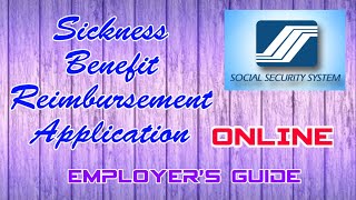 SSS Sickness Benefit Reimbursement Application Online SBRA [upl. by Ecreip]