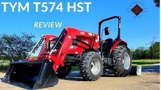 TYM T574 HST Tractor Review [upl. by Sivar]