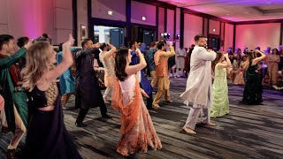 Grooms Family Performs AMAZING DANCE at the Sangeet  LUXURY Indian Wedding 4K [upl. by Aenea]