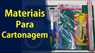 Materiais Para Cartonagem  O Material Para Cartonagem Que Precisa Para Começar Sem IgualArtesanato [upl. by Esenej]