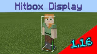 Player hitbox display resource pack showcase  Bedrock Edition 116 [upl. by Adnovahs]