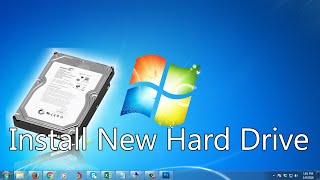 How to Install New Hard Drive Windows 7 [upl. by Sixele]