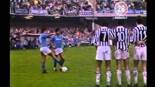 NapoliJuventus 10 3111985 La punizione di MARADONA  Radiocronaca di Enrico Ameri [upl. by Notlrac]