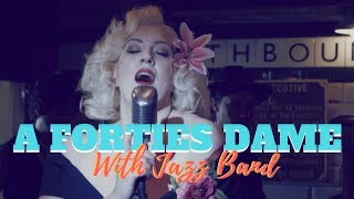 A Forties Dame  With Live Jazz Band  Book Now at Warble Entertainment [upl. by Airetahs482]