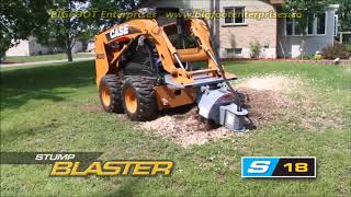 Skid Steer S18 Stump Grinder [upl. by Yro92]