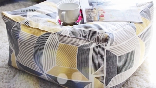 How To Quickly Sew A Floor Pouf Ottoman [upl. by Newcomer]