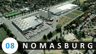 Cities Skylines  Nomasburg 08  Lets build our first farm industry [upl. by Atinev142]