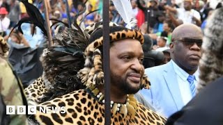 New Zulu King Misuzulu crowned in historic South Africa ceremony – BBC News [upl. by Baum479]