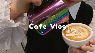 CAFE VLOG 👩🏻‍🍳 Working at a bakery cafe on my birthday [upl. by Ynnaej]