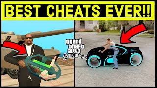 GTA San Andreas CHEATS BEST  New ones [upl. by Ylla590]