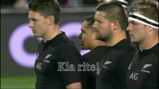 New Zeland All Blacks Haka  Kapa O Pango  Lyrics  Translation [upl. by Symer440]