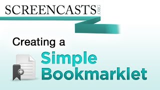 Creating a Simple Bookmarklet [upl. by Ardnu610]