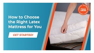 Latex Mattress an How to select the propper mattress for you [upl. by Chadd]