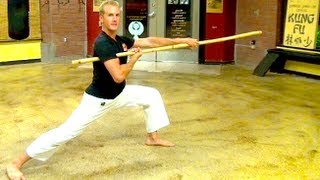 Bo Staff Skills of Kung Fu [upl. by Darrow186]