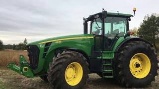 John Deere 8530 Tractor Sound  Technical data [upl. by Ahsenyt84]