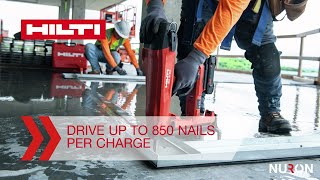 Hilti BX322 Cordless Concrete Nailer  For a better fastening experience  Uncompromise with Nuron [upl. by Napas]