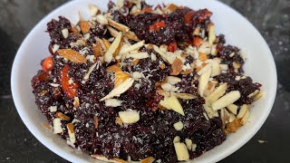 Healthy Beetroot Halwa Recipe  How to make Beetroot Halwa with jaggery [upl. by Dolf]