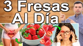 3 FRESAS EN AYUNAS CURA TODO  ¿Para Qué Sirven Las Frutillas  Beneficios Para Tu Salud Y Belleza [upl. by Saiasi]