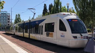 Portland MAX  Blue Line Mark O Hatfield Government Center  Cleveland Avenue [upl. by Bubb]