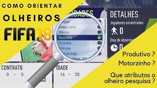 Como pesquisar com olheiros  FIFA 18 [upl. by Htiderem]