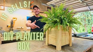 The Easiest DIY Planter box  Under 5 to build  How To [upl. by Nerad]