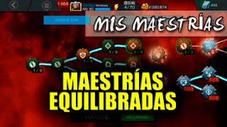 Mis Maestrías Las maestrías más equilibradas para Marvel Contest of Champions [upl. by Rafaello745]