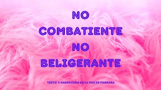 NO COMBATIENTE NO BELIGERANTE [upl. by Ahsem]