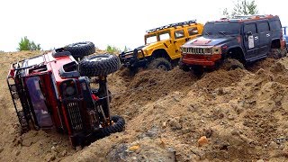 RC Cars OFF Road Sands Adventure Hummer H1 H2 Land Rover Toyota— RC Extreme Pictures [upl. by Atter]