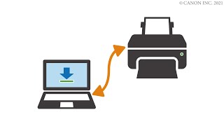 Connecting the printer and a computer via WiFi [upl. by Eniagrom]