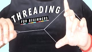 HOW TO THREAD EYEBROWS AT HOME tutorial  stepbystep thorough beginners guide for threading [upl. by Ardnuhsal]