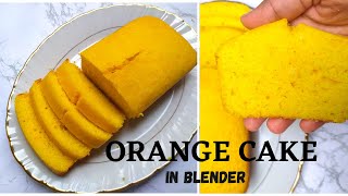 Orange Cake in Blender  Food Favour [upl. by Pietrek]