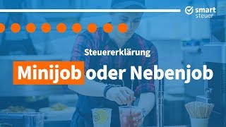 Falle Minijob und Nebenjob in der Steuererklärung  Steuererklärung 2019 selber machen 2020 [upl. by Juley]