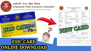 ESIC Card kaise download kare  Epehchan Card esic [upl. by Dnamron]