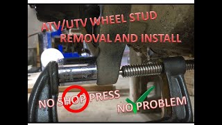 How to Upgrade ATVUTV Wheels Easy Stud Removal and Installation [upl. by Llertnom]