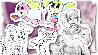 I USED TO DRAWDIFFERENTLY lol  Adult looks back on drawings from Age 1115 20062009 [upl. by Schaumberger]