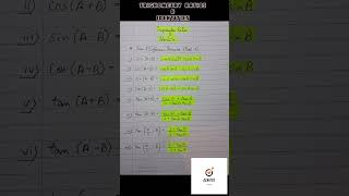 Trigonometry Ratios amp IdentitiesSum amp Difference Part1 Aspire amp Achieve [upl. by Poyssick]