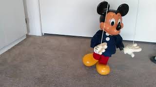 WOODEN MICKEY MOUSE MARIONETTE PUPPET [upl. by Clover]