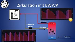 Zirkulation im Warmwasserkreis Erklärung und Daten der BWWP vom neuen SmartHome [upl. by Margret]